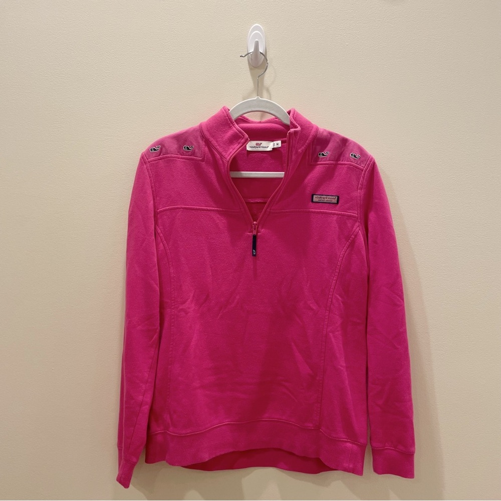 Vineyard Vines Pink Embroidered Whale Shep